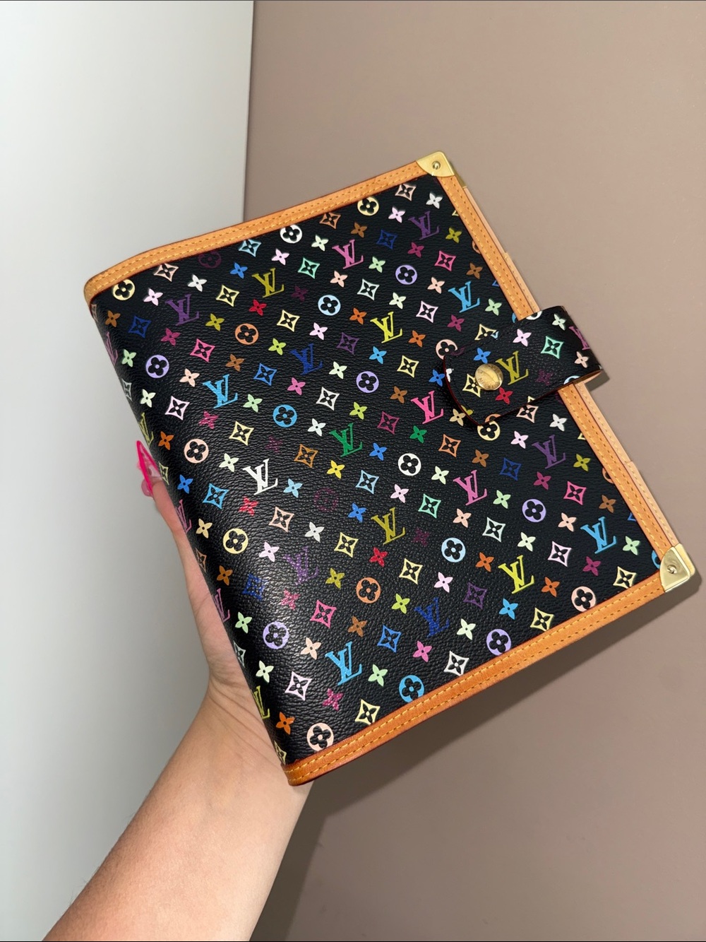 Louis Vuitton Multicolor Noir Agenda Planner Large GM